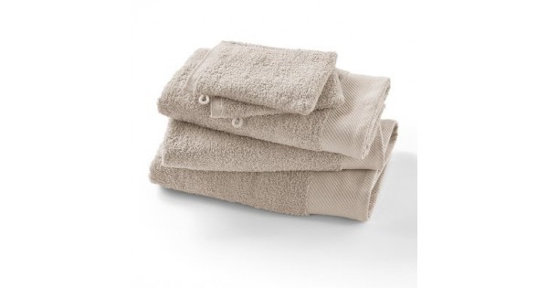 5-delige handdoekenset beige (500g/m²)